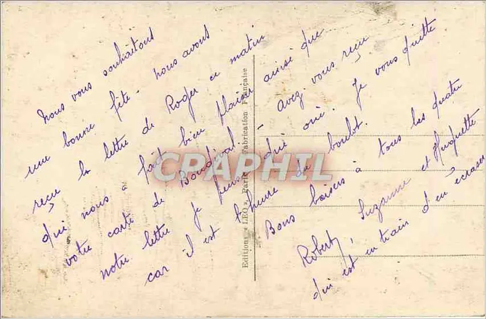 एक छोटी लड़की एक फूलों के टोकरा लेकर — एडिटर लियो, पेरिस, संख्या 5736 - पीछे