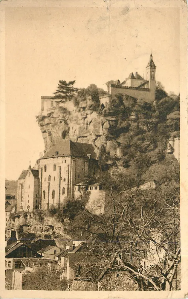 Rocamadour — As igrejas e o castelo — Héliolux - Foto V. Tassaint, série 6 - Frente