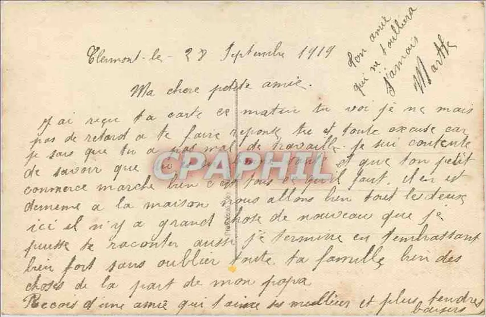 Jovem mulher com vestido listrado — DIX 344 — Editor DIX - Verso