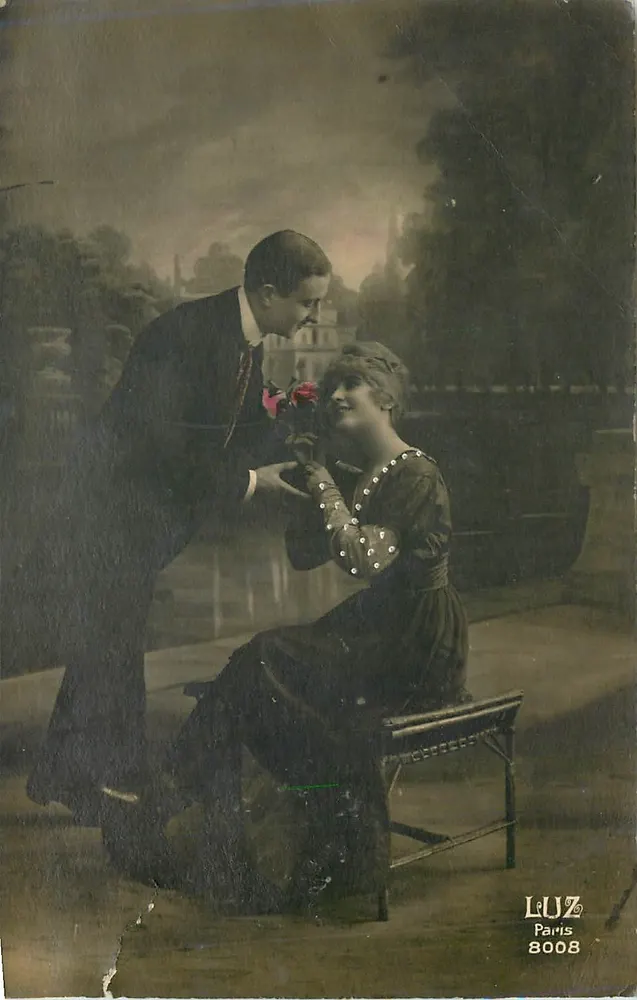 Proposta de casamento — cena de jardim — LUZ Paris 8008 - Frente