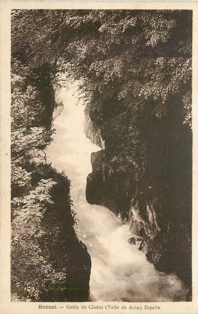 Golfo de Cledes (Valle de Arán) — España — Fototipia Bosost - Anverso