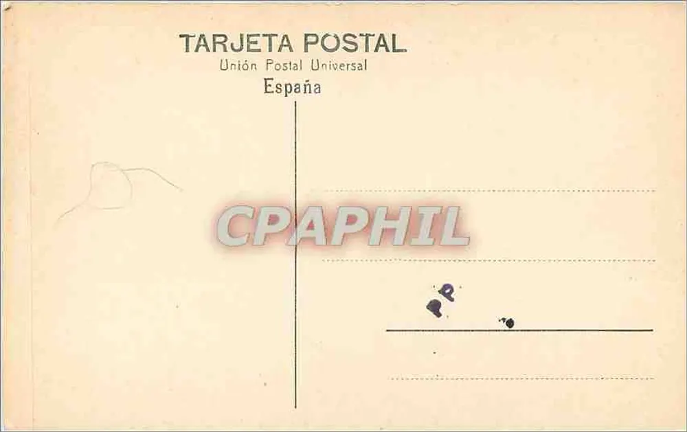 Burgos-Cartuja — Sepulcro del Infante D'Alfonso — Union Postal Universal - Verso