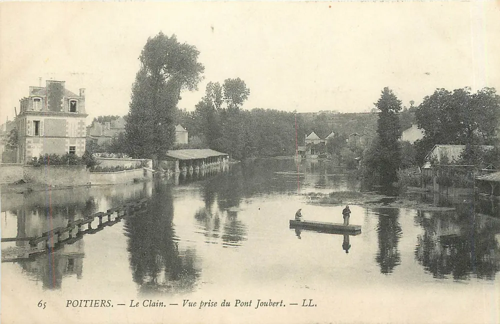Poitiers — Le Clain — Vue prise du Pont Joubert — LL. — N° 65 - Recto