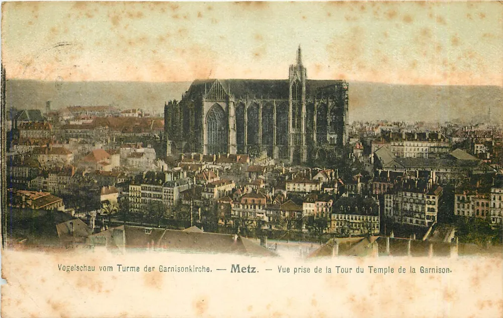 Ansicht von Metz — Turm des Garnisonstempels — unbekannter Verlag - Vorderseite