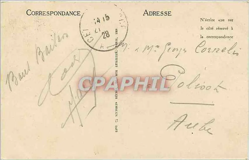 Le Havre — El Puerto Anterior — LL - Reverso