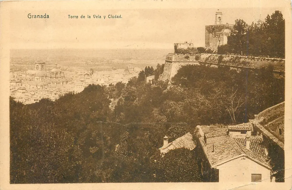Granada — Torre de la Vela y Ciudad — editor não identificado, série não legível - Frente