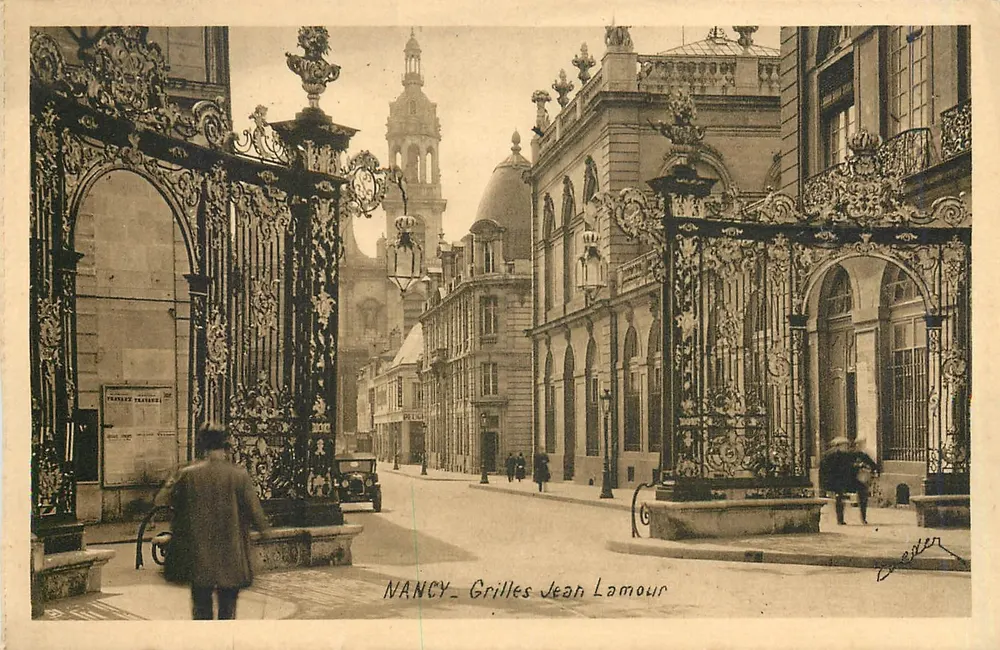 NANCY - Grades de Jean Lamour — Edição de Arte V. Lamour, Nancy - Frente