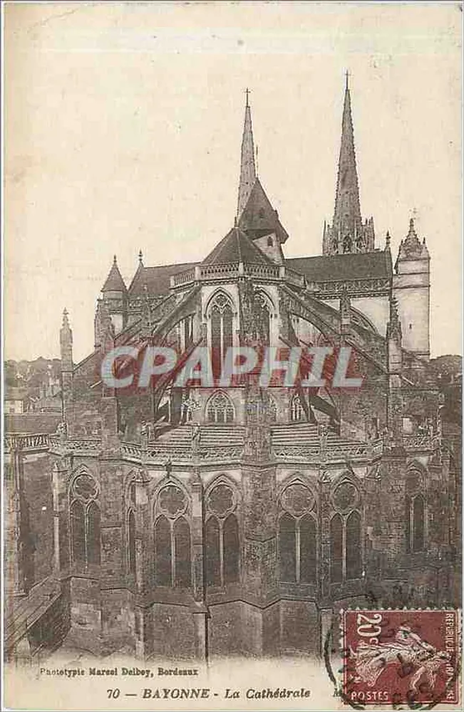 Bayonne - The Cathedral — Phototypie Marcel Dalbey, Bordeaux, n° 10 - Front