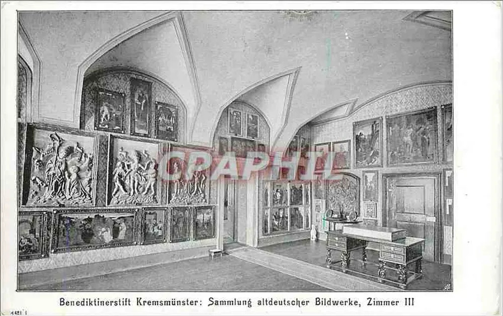 Benediktinerstift Kremsmünster — Sammlung deutscher Kunstwerke, Saal III — Foto. & Verlag E. Prietzl, Steyr - Vorderseite