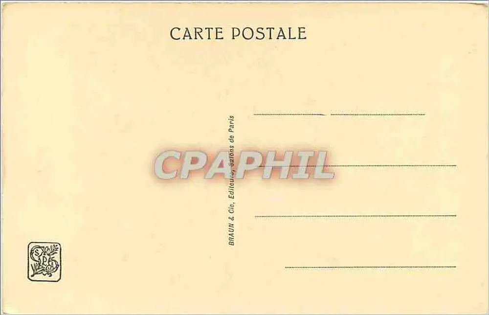 Les Cheveux Dorés — Madame M. Carpentier — n° 01316 - Verso