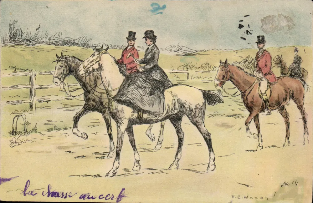 A caça ao cervo — F.C. Hardy — n° 220 - Frente