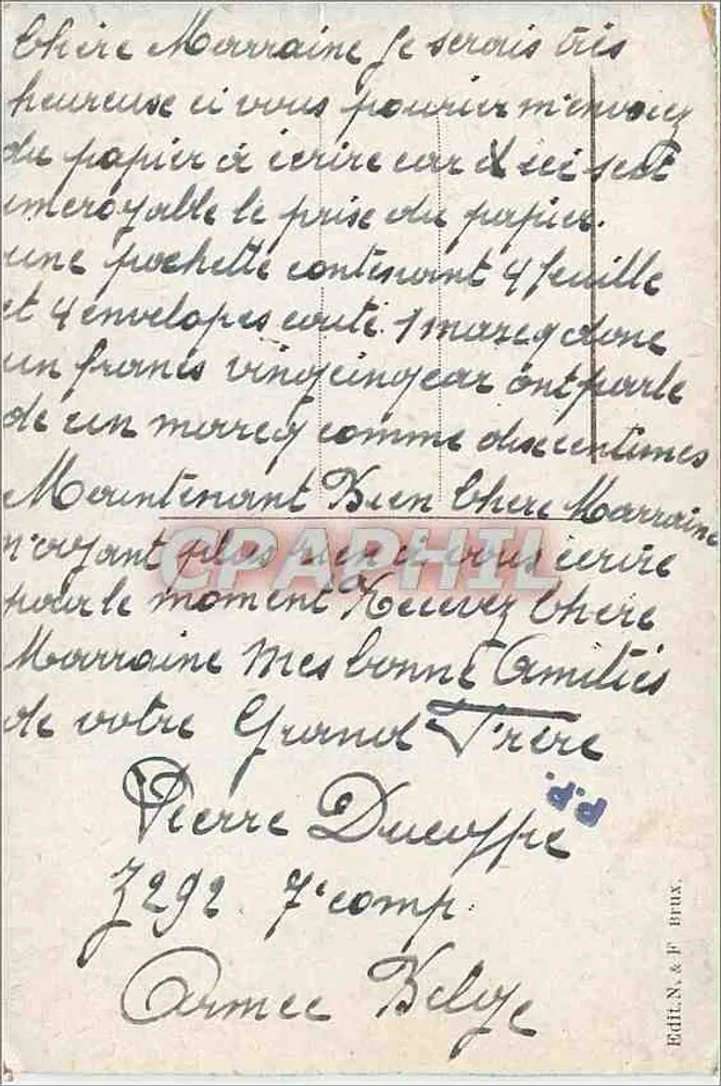 गैंड - बेफ्रॉई - प्रकाशक E. G. H. N. & F. Brix, श्रृंखला संख्या अदृश्य - पीछे