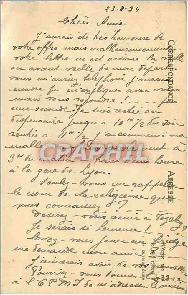 VÉZELAY — Basilika der Madeleine — Turm Saint-Antoine — LL — Verlag Ellen, n°23 - Rückseite