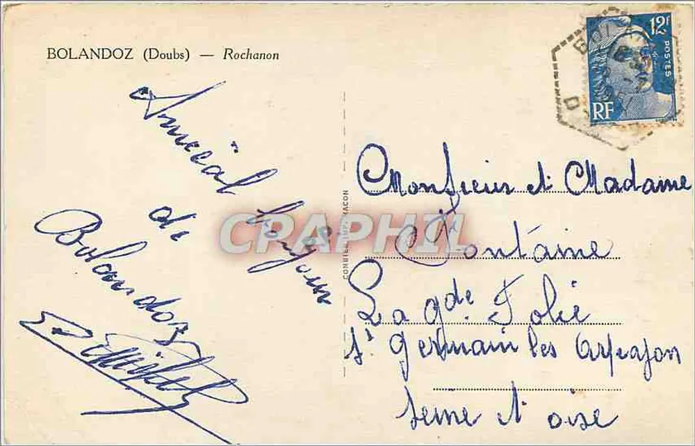 Castelo de Rochançon — Vista do caminho entre falésias — Cimé, editor - Verso