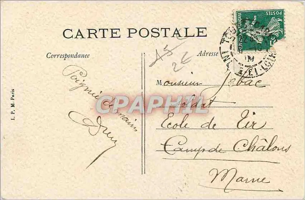 Tours — Le Pont de Pierre — Edit. E. Bahlly, Libraire-Tours - Verso