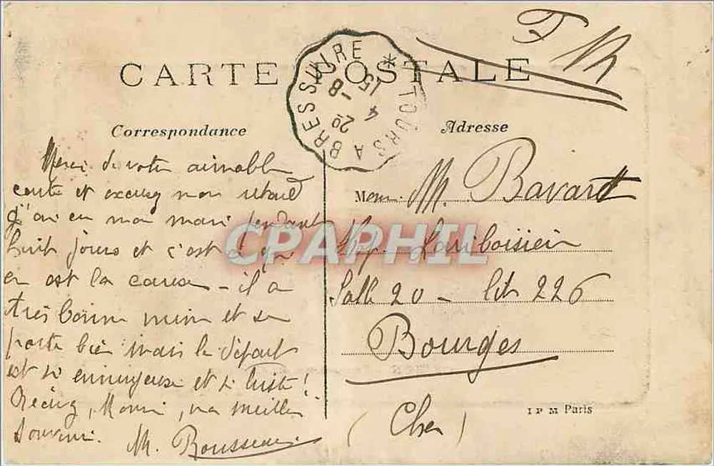 Chinon – Panorama do Castelo — Edit. L. Ogier, Chinon, n°7 - Verso