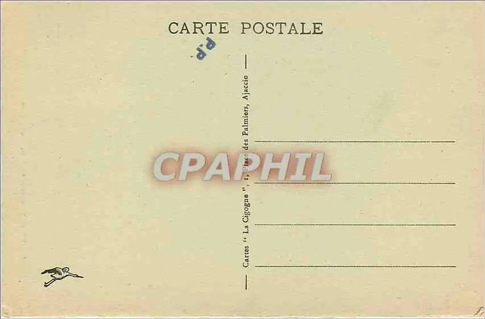 Ajaccio - A Casa onde nasceu Napoleão I — editor 'La Gigogne', n°69 - Verso
