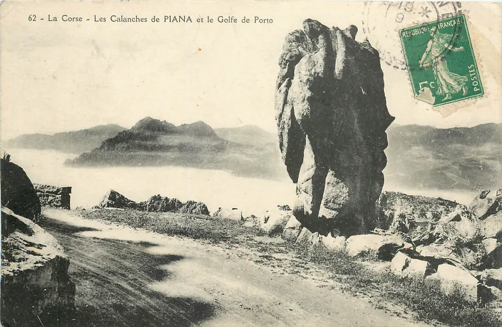 Die Calanches von PIANA und der Golf von Porto — Korsika — unbekannter Verlag, Nr. 62 - Vorderseite