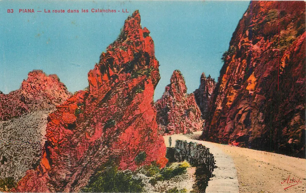 Piana — A estrada nas Calanches — LL — Edições Adia - Frente