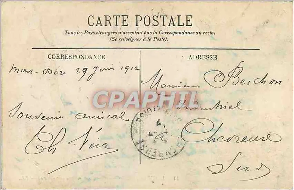 L'Auvergne — Intérieur d'une maison auvergnate — LL. - Verso