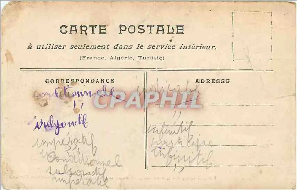 Paris inondé (janvier 1910) — Pont de l'Alma — Collection Taride - Verso