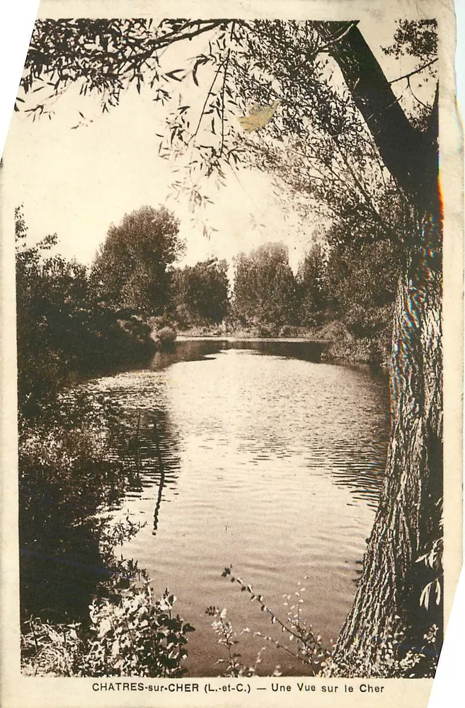 Chatres-sur-Cher (L.-et-C.) — Uma Vista sobre o Cher - Frente