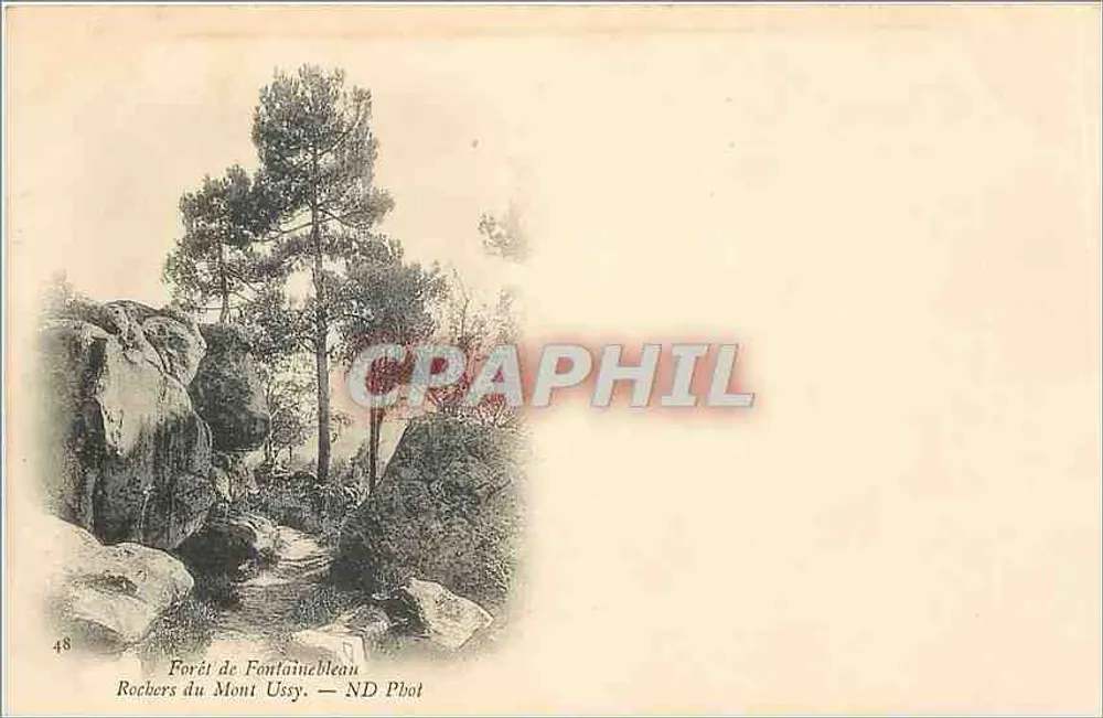 Felsen des Mont Ussy — Forêt de Fontainebleau — ND Phot - Vorderseite