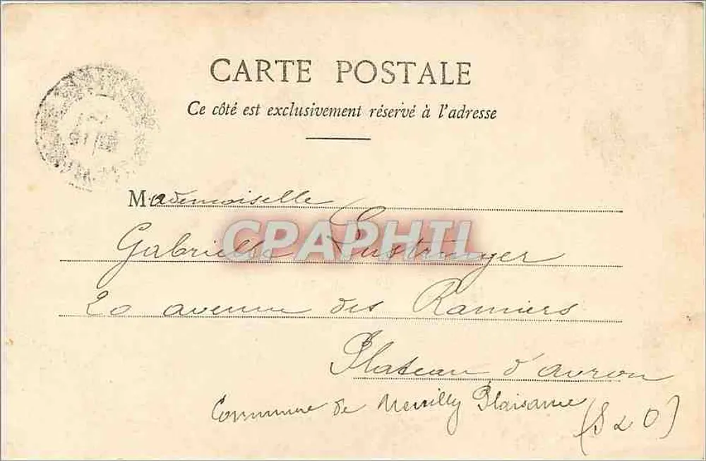 Hyères — Allée de Palmiers — Avenue de la Gare — Édition Giletta, phot. Nice, n° 1720 - Rückseite