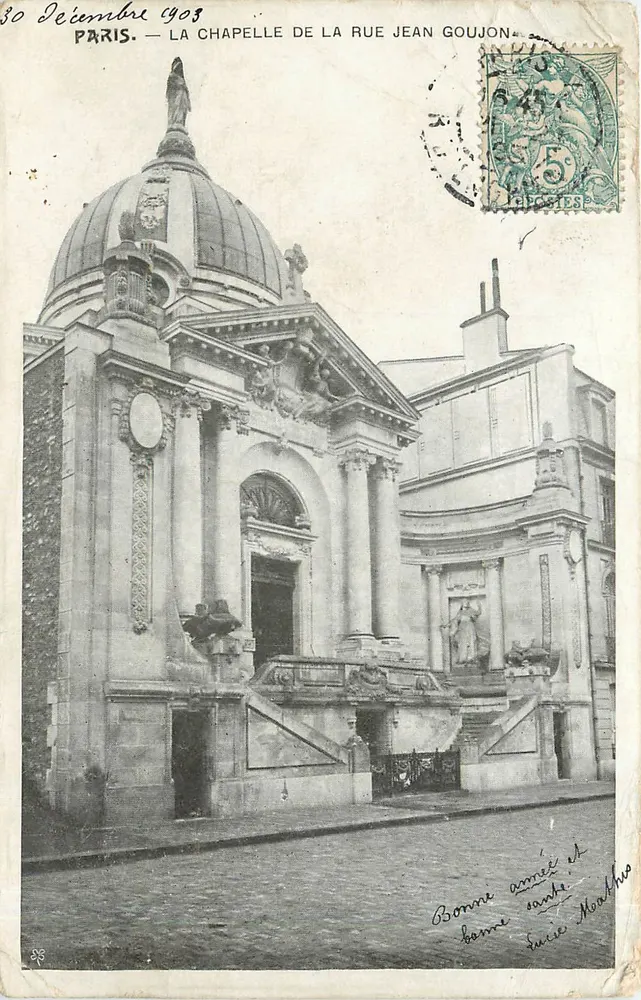Paris — La chapelle de la rue Jean Goujon — éditeur non visible - Recto