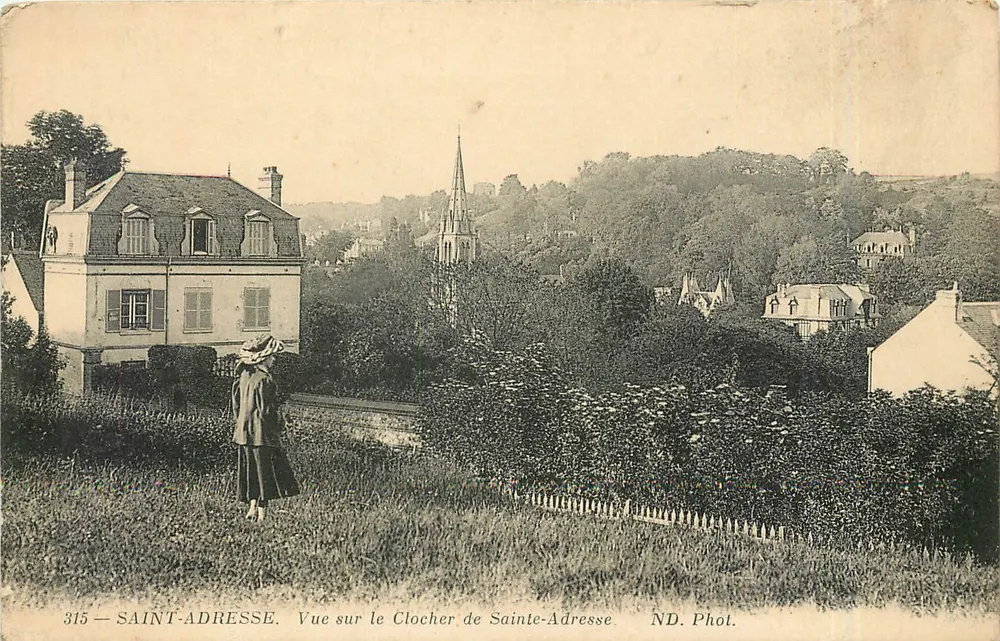 Sainte-Adresse — Vue sur le Clocher de Sainte-Adresse — ND. Phot. n°315 - Recto