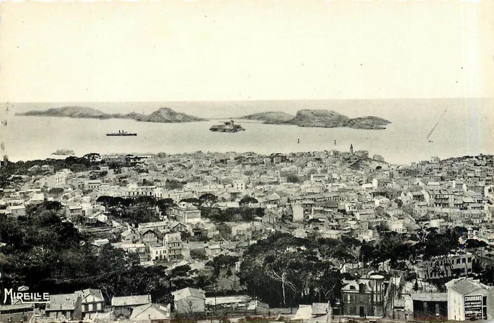 Marselha — Vista de Nossa Senhora da Guarda — As Ilhas — Edições Mireille - Frente