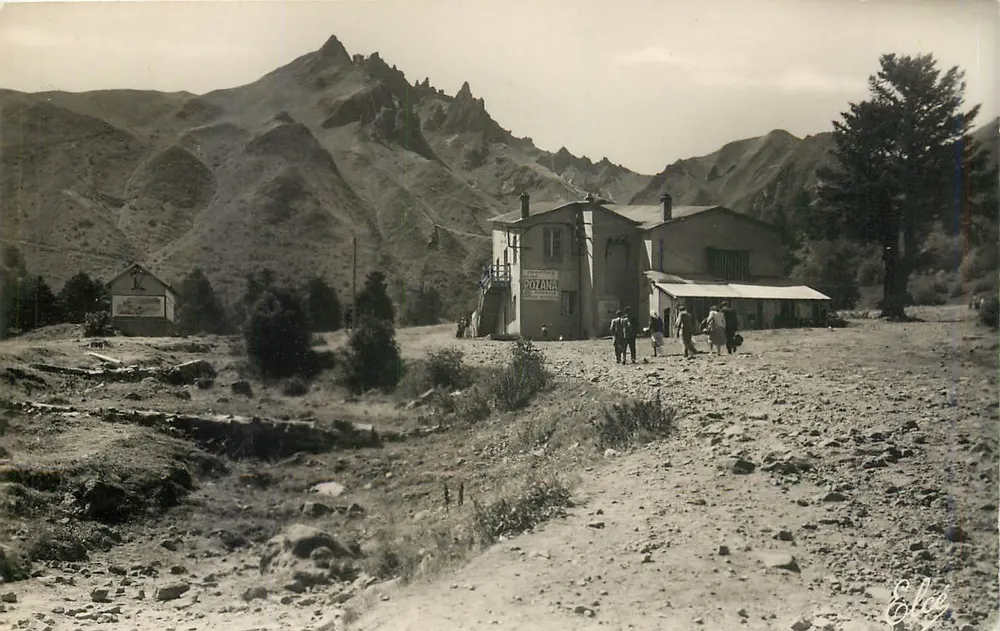 Puy-de-Sancy — estação de telégrafo — Photo Véritable - Frente