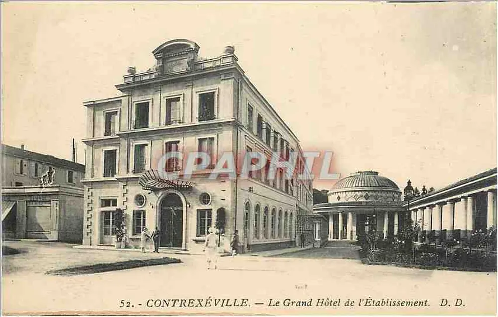 Contrexéville — O Grande Hotel do Estabelecimento — D. D. - Frente