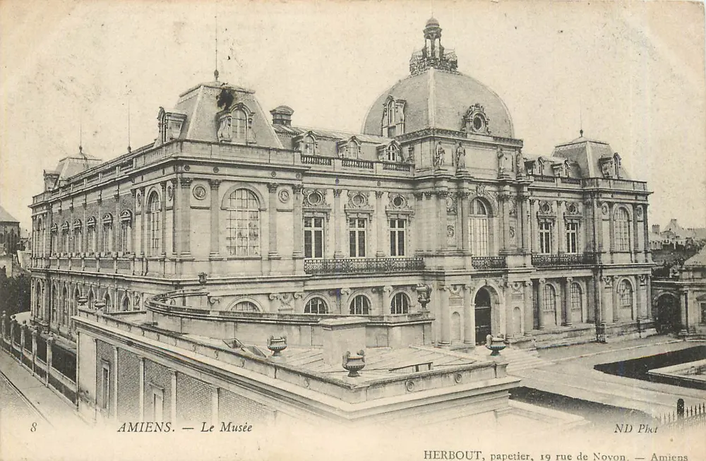 Amiens — O Museu — HERBOUT, fabricante de papel, 19 rue de Novon - Frente