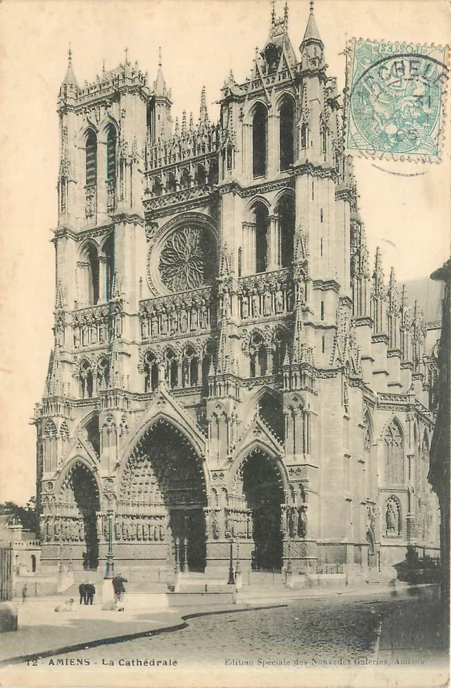 Amiens - A Catedral — Edição Especial das Novas Galerias, Amiens, n°12 - Frente