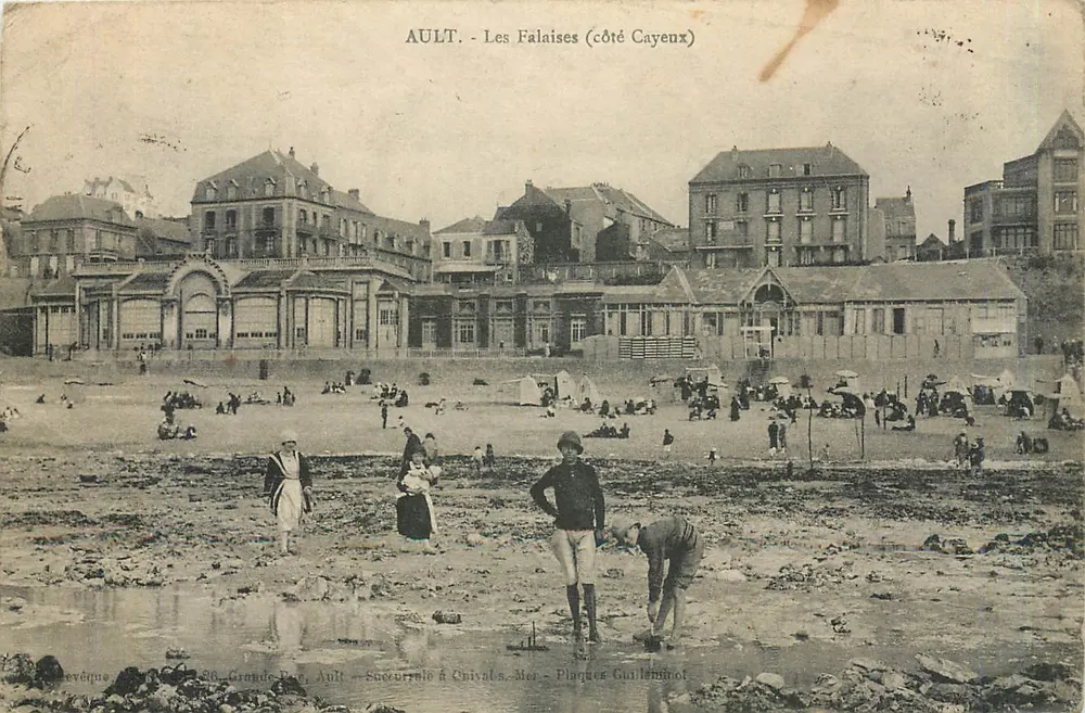 AULT - Le Scogliere (lato Cayeux) — Placche Guilleminot - Recto