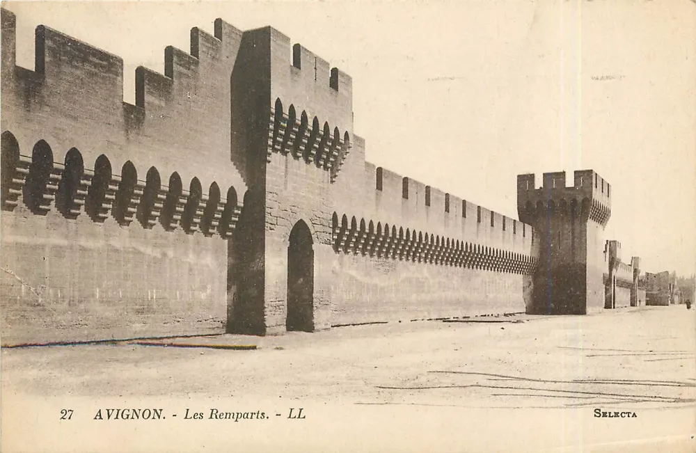 Avignon - Os Muros — editor Selecta, n° 27 - Frente