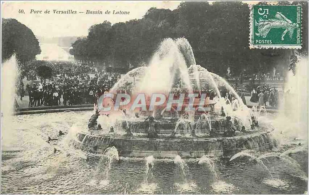 Parc de Versailles — Bassin de Latone — Héliotypie Bourdier et Faucheux - Frente