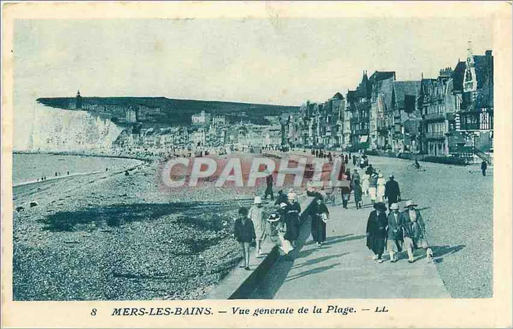 Mers-les-Bains — Vista geral da Praia — LL - Frente