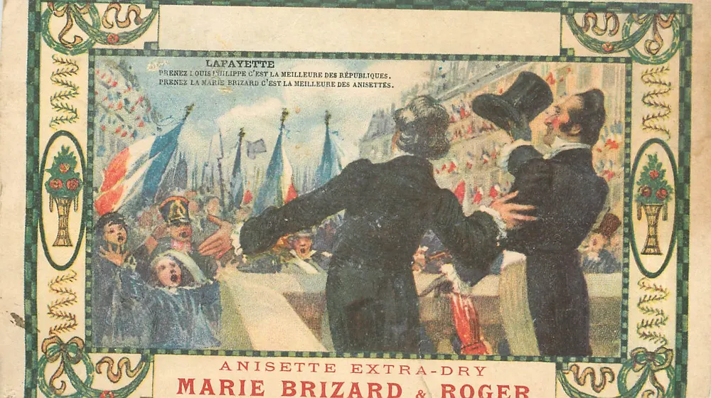 Lafayette — Publicidade para aniseta extra-dry — Marie Brizard & Roger - Frente