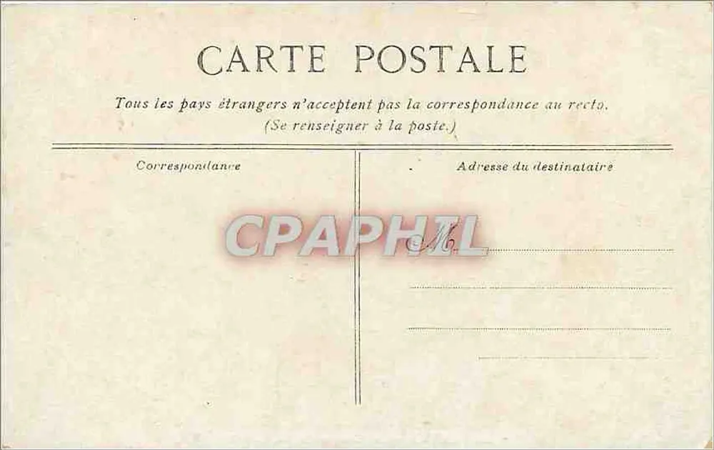 Le Tréport — Le Casino et la Plage — Chocolat & Thé de la Cie Coloniale - Verso
