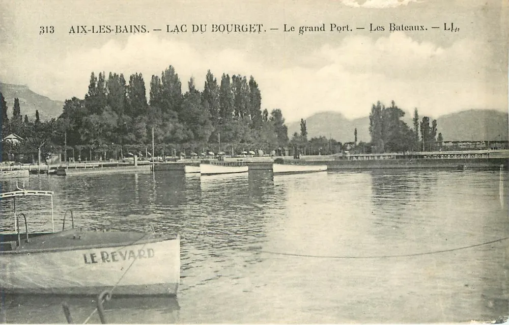 Aix-les-Bains — Lac du Bourget — Le grand Port — Les Bateaux — L14 - Recto