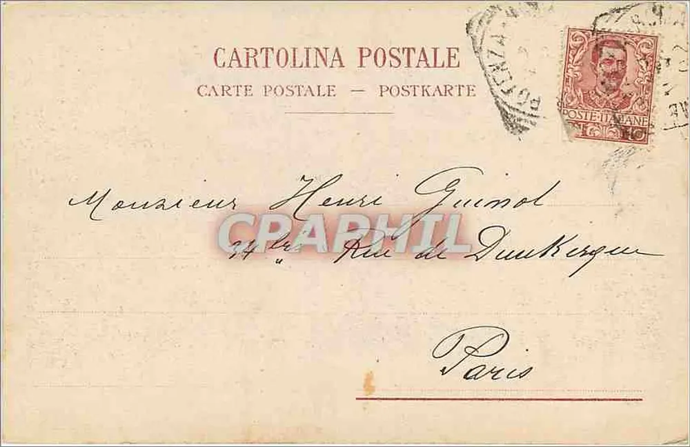 Caserta — Cascata no Jardim Real — Lichter & Co. Napoli n°393 - Verso