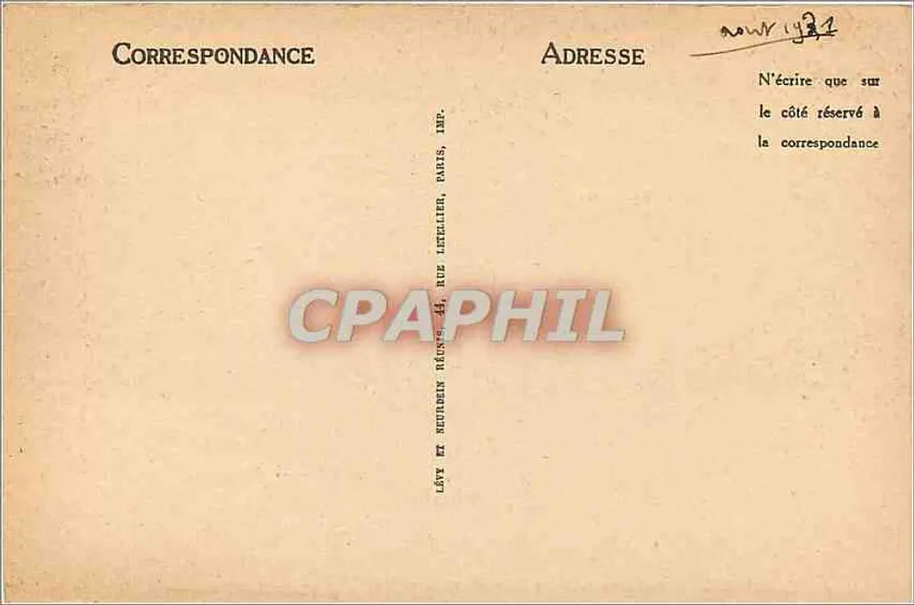 Quimper — Vista Geral do Monte Frugy — LL - Verso