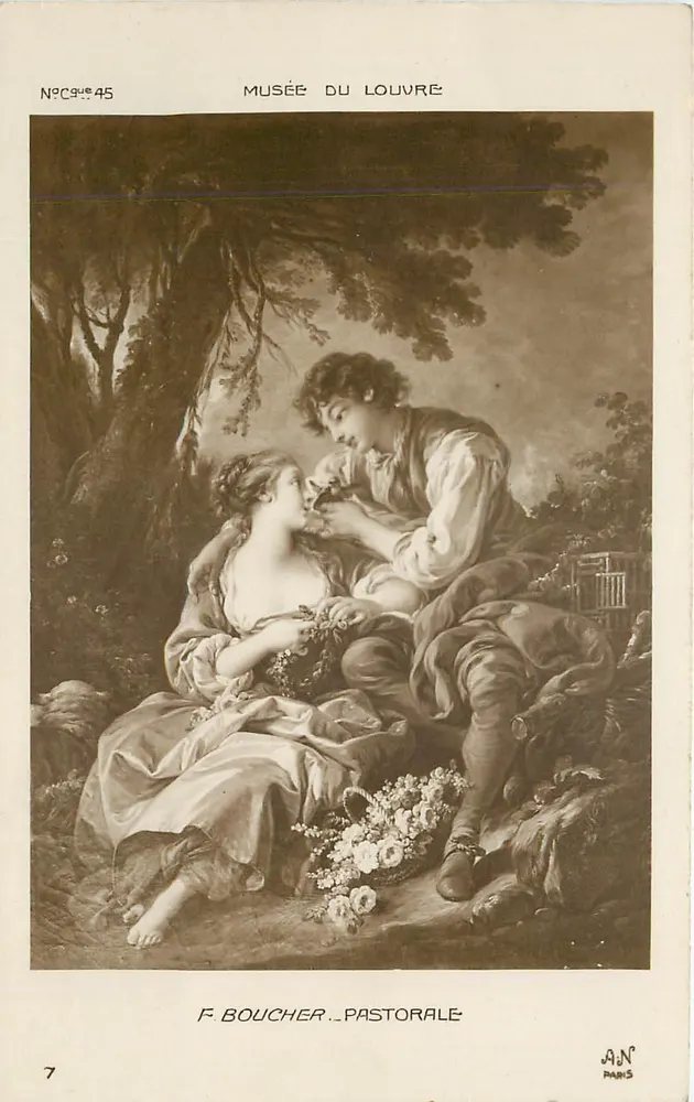 F. Boucher — Pastorale — Museu do Louvre — No 45 - Frente
