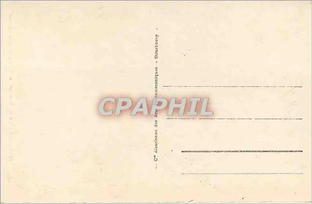 NANCY - Arco do Triunfo e Grades de Jean Lamour — editor C° Alsacienne dos Artes Decorativas - Verso
