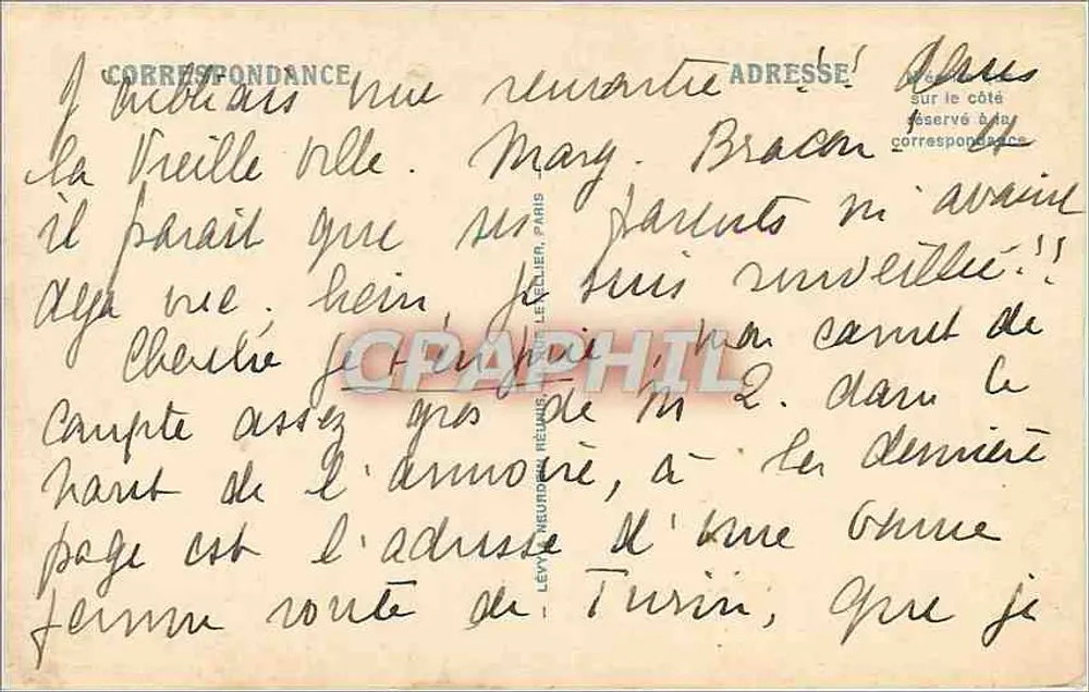 La CÔTE D'AZUR — Un Coin de Jardin — LL, n° 112 - Verso
