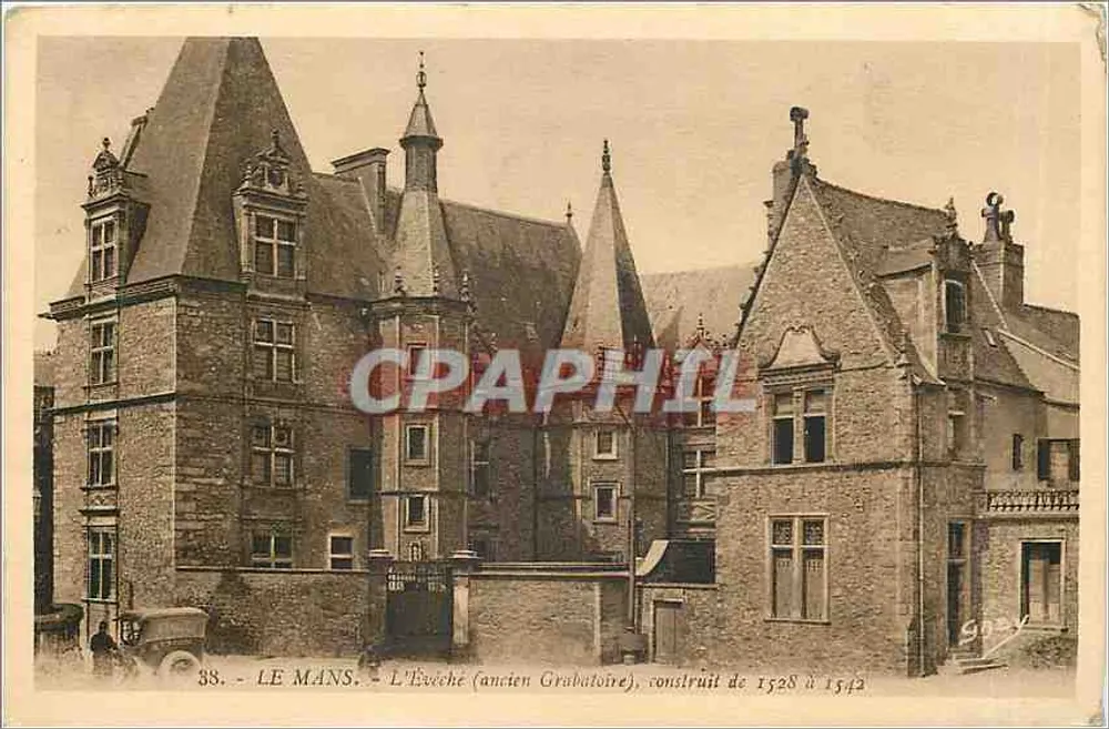 Le Mans — A Catedral (antigo Grubatoire), construído de 1528 a 1542 - Frente