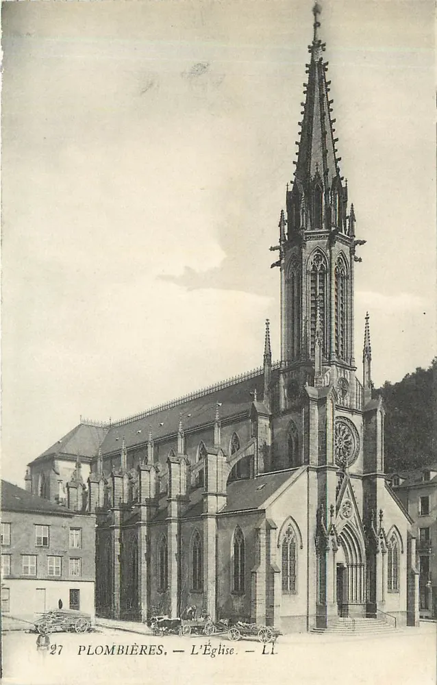 Plombières — A Igreja — LL - Frente