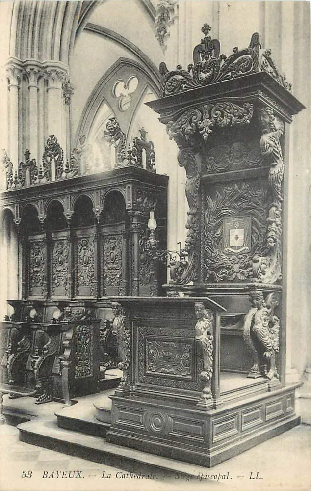 Bayeux — A Catedral — Sede Episcopal — LL. n°33 - Frente